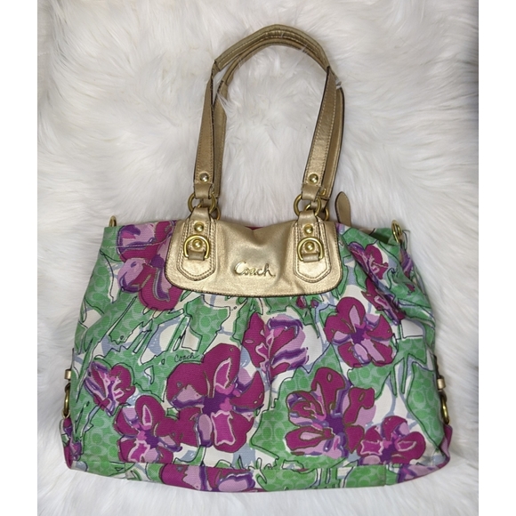 Coach Handbags - Coach Floral Ashley Hobo bag